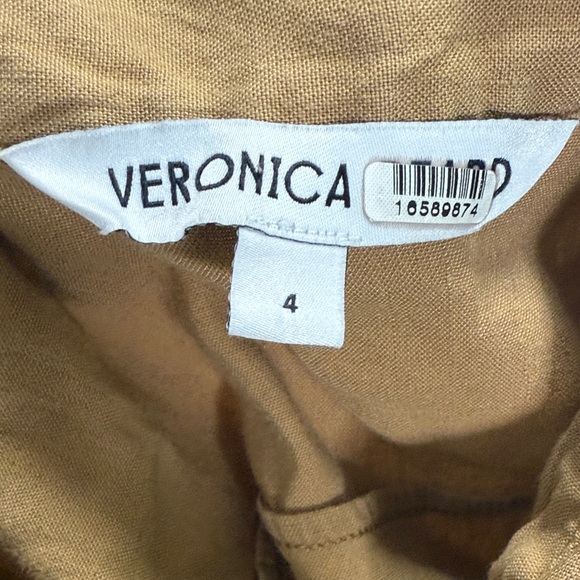 Veronica Beard Adavi Dress Khaki Sz 4 - Picture 3 of 7